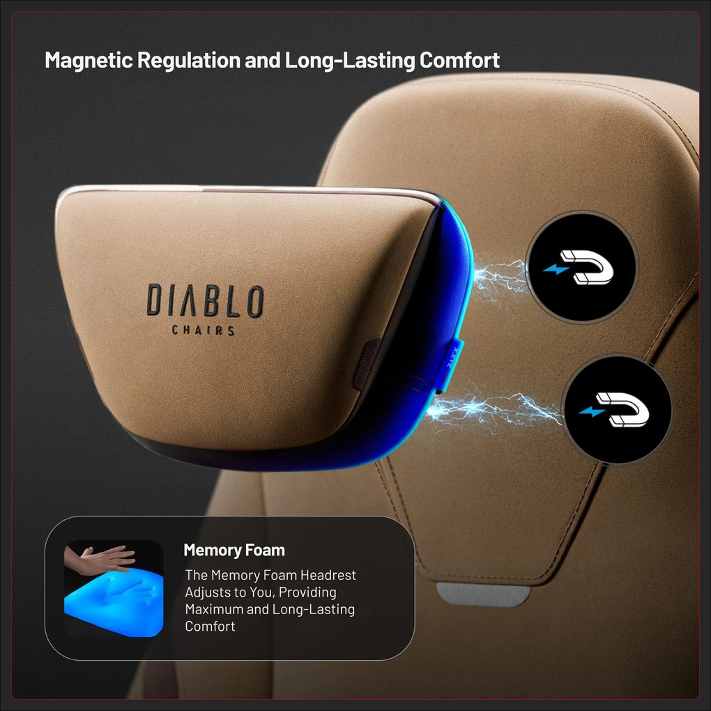 Szövet gamer szék barna, Normal: Diablo X.Eye Prime Camel Brown