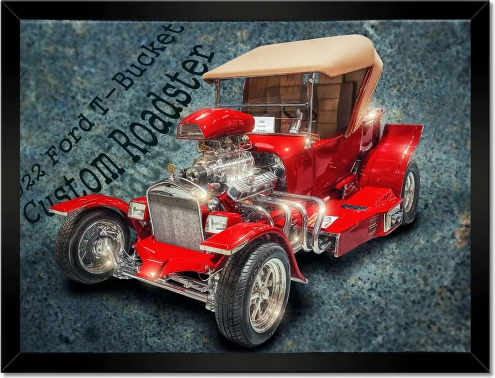 Poszterek keretben 40x30 1922 Ford-T Bucket Custom