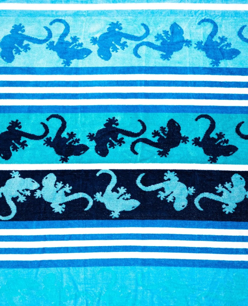 CRAZY GEKKO Strandtörölköző türkiz 165x90cm