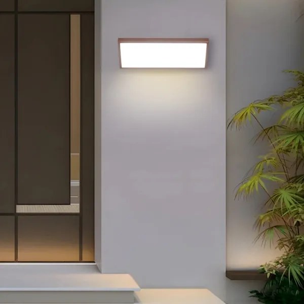 Brilagi - LED kültéri fali lámpatest érzékelővel TRIANGLE LED/42W/230V barna IP65