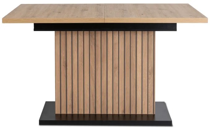 Bővíthető asztal 130 - 180 cm artisan tölgy fekete Giant