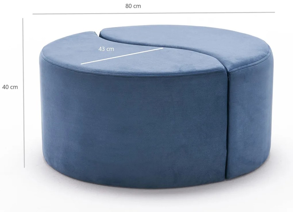 Alis Puf Blue zsámoly