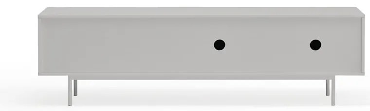 Szürke-natúr színű TV-állvány tölgyfa dekorral 180x52 cm Sierra – Teulat