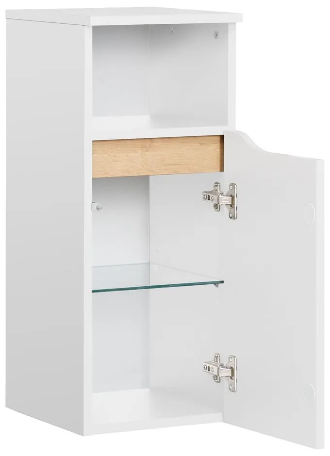 Fehér magas fali fürdőszoba szekrény 30x72 cm Set 857 – Pelipal