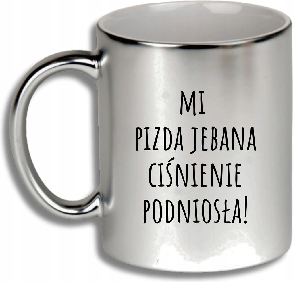 Ezüst Bögre Ajándék Különböző Alkalmakra Nyomás Emelő