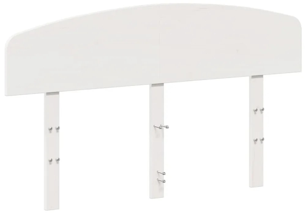 fehér tömör fenyőfa fejtámla 120 cm