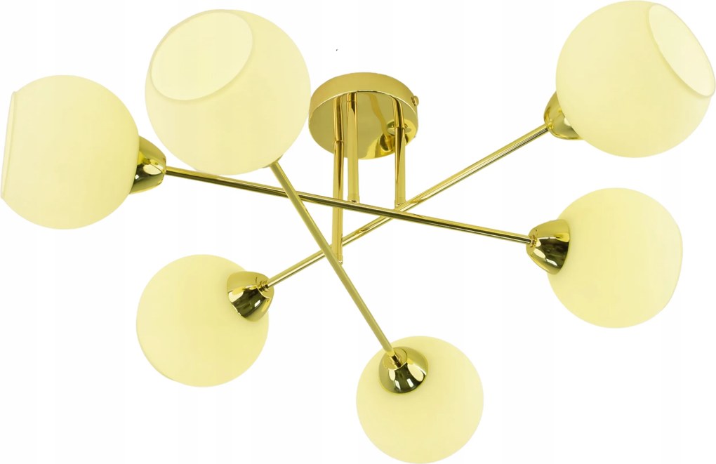 Függőlámpa Mennyezeti Csillár Gömbök arany Modern Led tej plafon