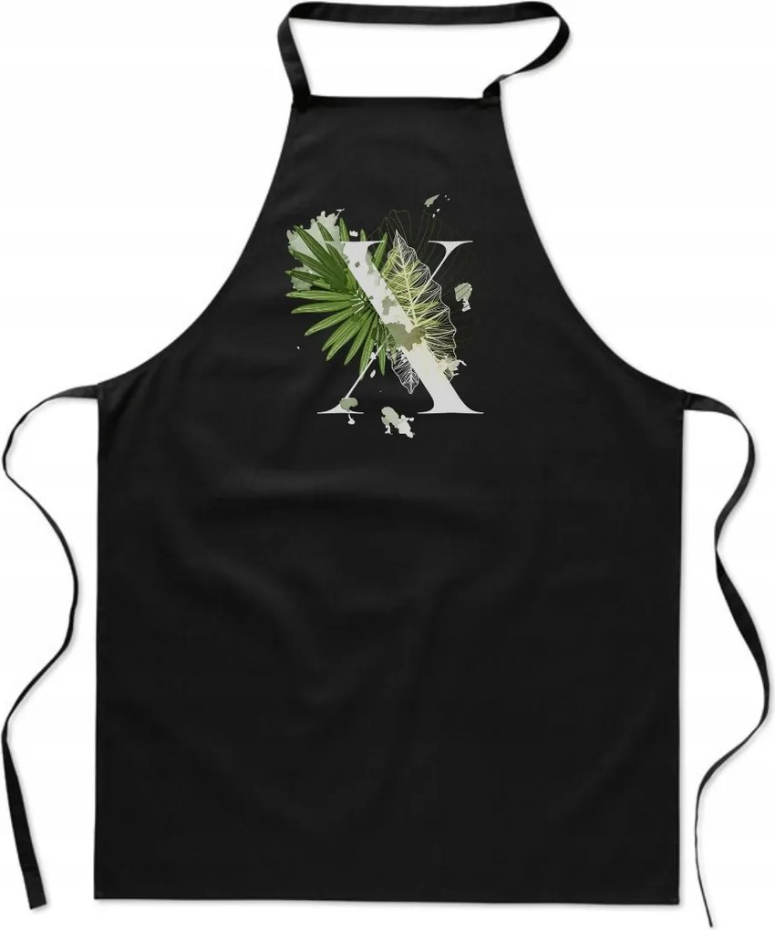 Konyhai Kötény fekete X Betűvel Straight Edge Generáció Xavier FA_401_cz