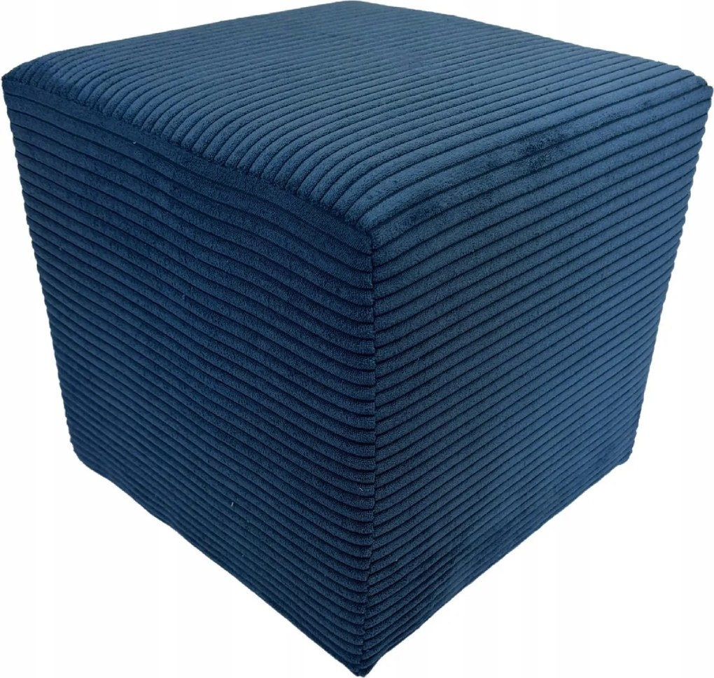 Poso szögletes puff, sötétkék szín