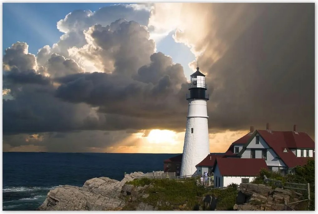 Poszterek 120x80 Világítótorony Tenger