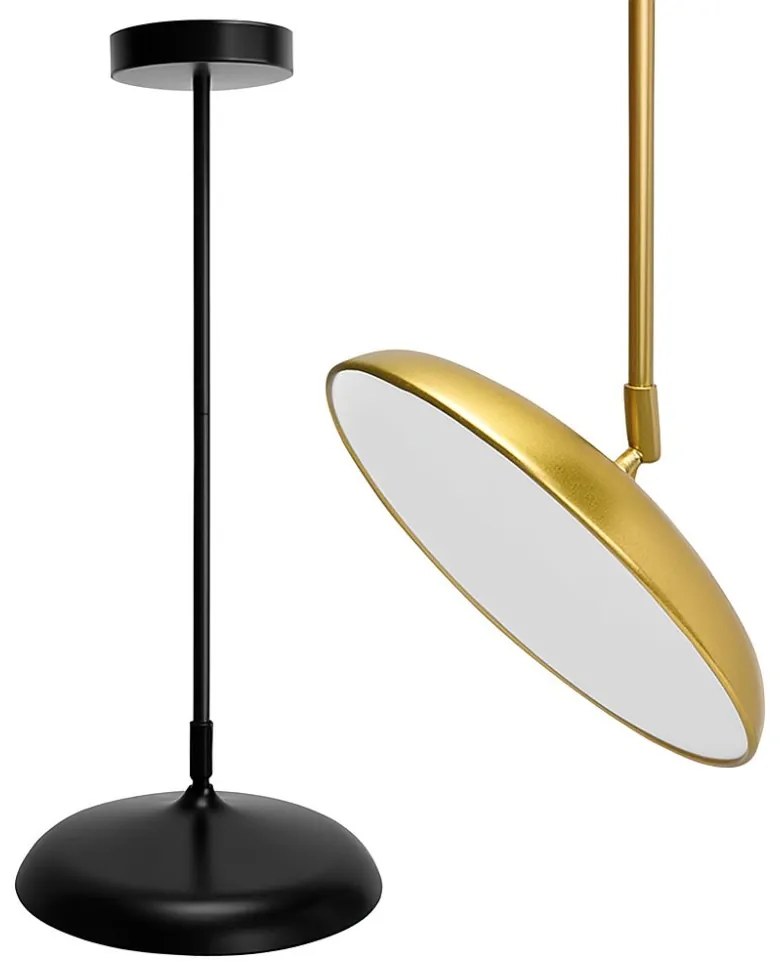 Modern LED lámpa állítható magassággal fekete