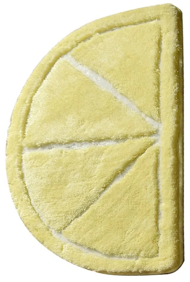 Sárga fürdőszobai kilépő 100x60 cm Limon – Foutastic
