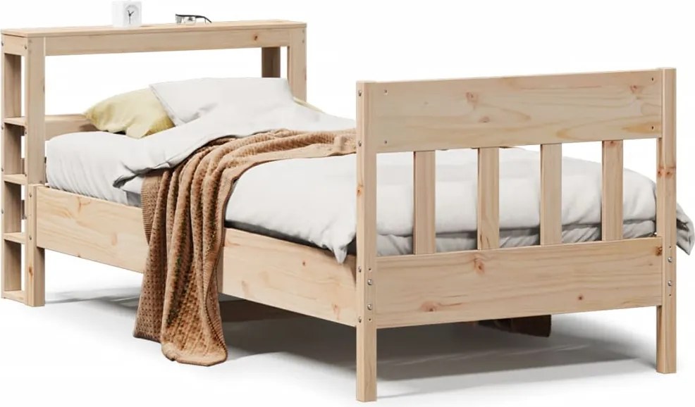 vidaXL tömör fenyőfa ágy matrac nélkül 75 x 190 cm