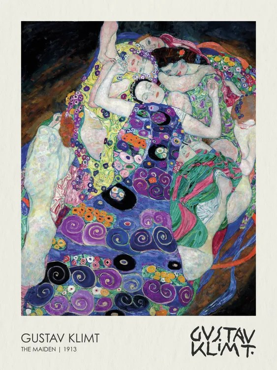 Reprodukció The Maiden (1913), Gustav Klimt