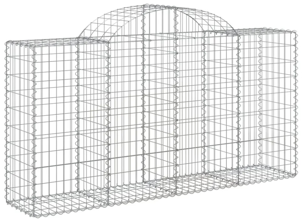 50 db íves horganyzott vas gabion kosár 200x50x100/120 cm