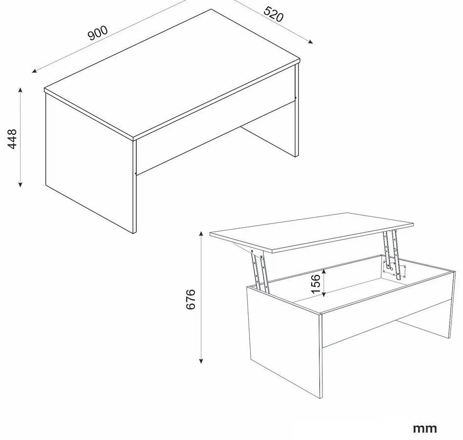Akilli Travertine dohányzóasztal