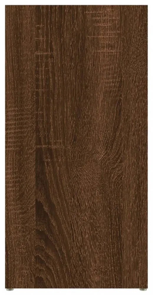 barna tölgy színű könyvszekrény 50 x 25 x 106 cm