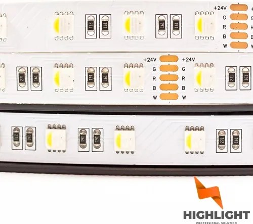 5m Rgbw Led szalag hideg 5050 24V 19,2W Pro 60LED