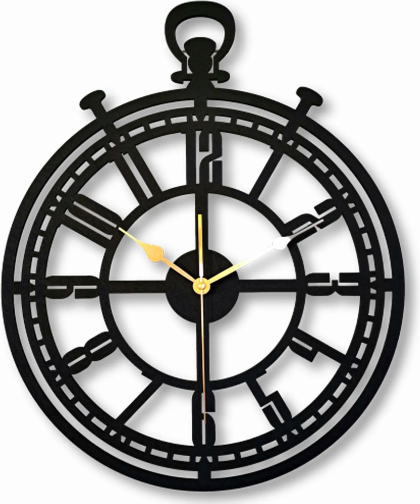 Nagy,modern Falióra, Loft,vintage,nappaliba,csendes, Jól OLVASHATÓ,40 cm