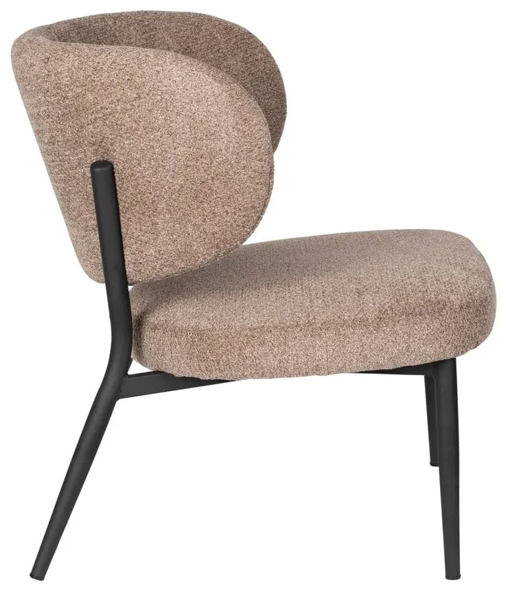 Világosbarna fotel Sanne – White Label