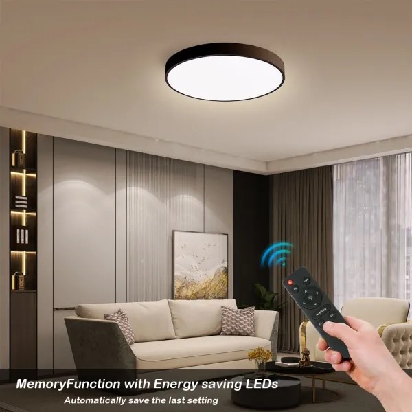 Brilagi-LED Dimmelhető lámpatest POOL SMART LED/48W/230V 40 cm Wi-Fi Tuya+távirányító fekete