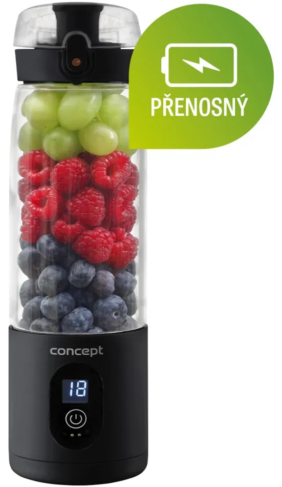 Concept SM4001 újratölthető Smoothie FitMaker, fekete