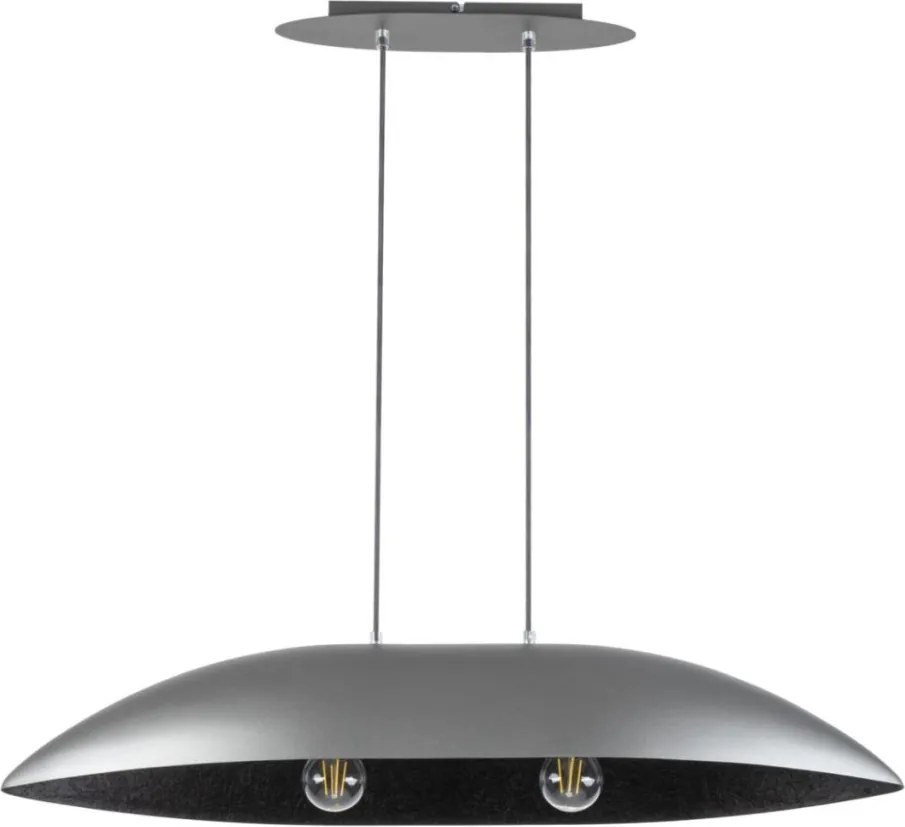 SIGMA LIGHTING 40643 GONDOLA Modern Függesztett Lámpa Fekete, Ezüst E27 IP20