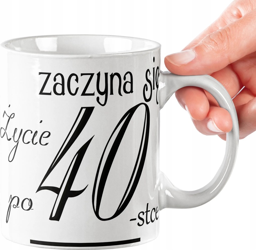 Bögre 40. Születésnapra Ajándék Kiváló Minőség Ajándék Szöveg