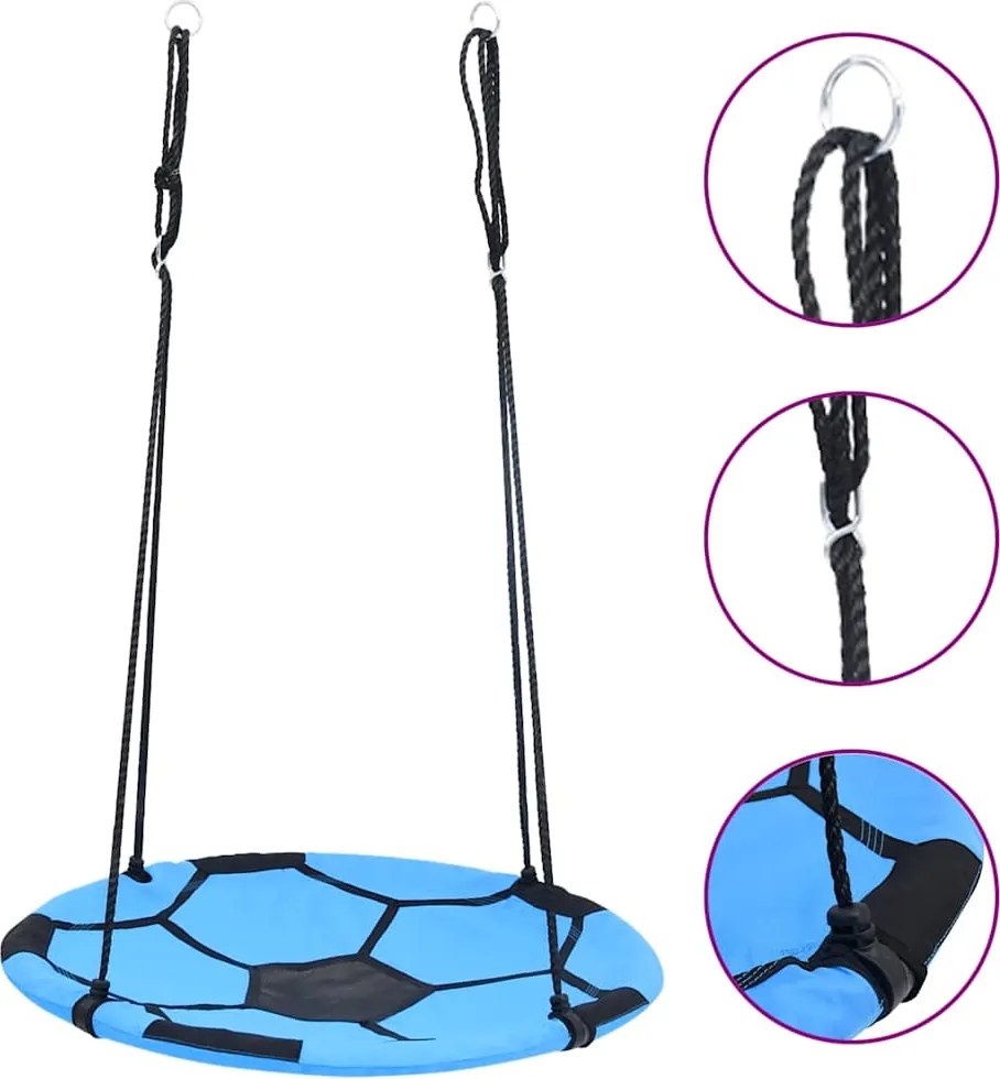 vidaXL focis mintájú fészekhinta 100 cm