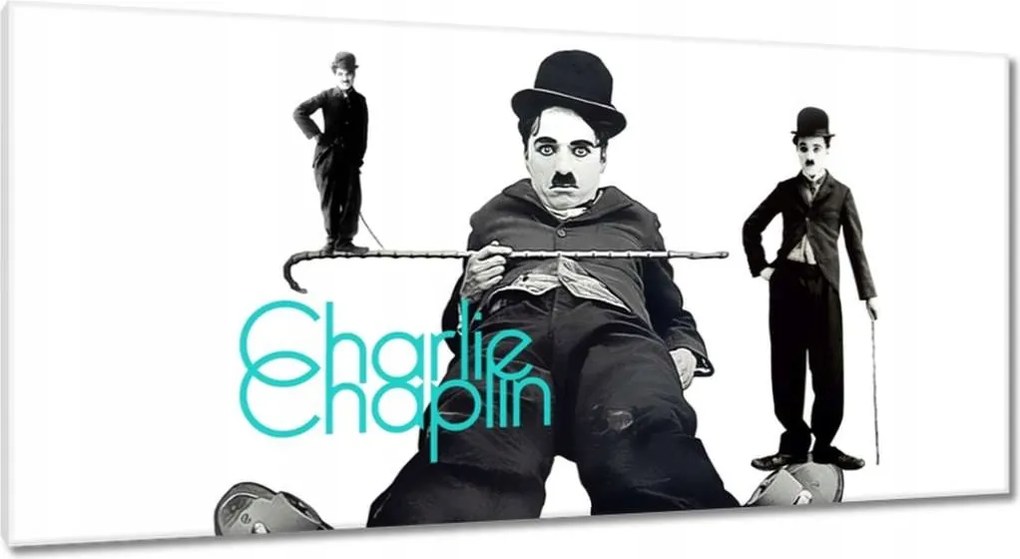 Vászonkép 115x55 Charlie Chaplin Csaj