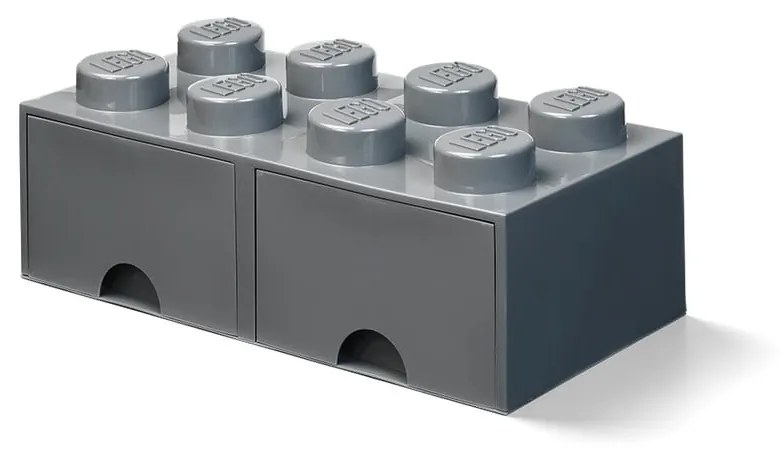 Sötétszürke tárolódoboz 2 fiókkal - LEGO®