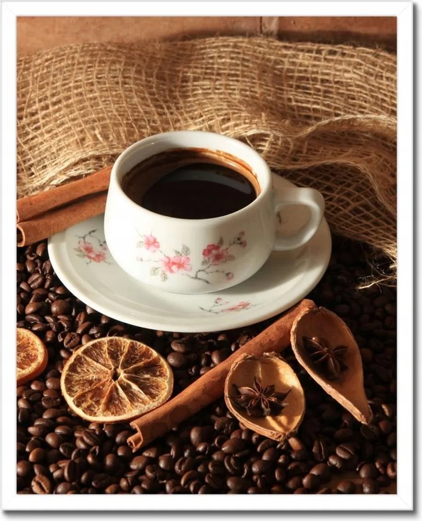 Poszterek keretben 40x50 Kávé és szárított narancs