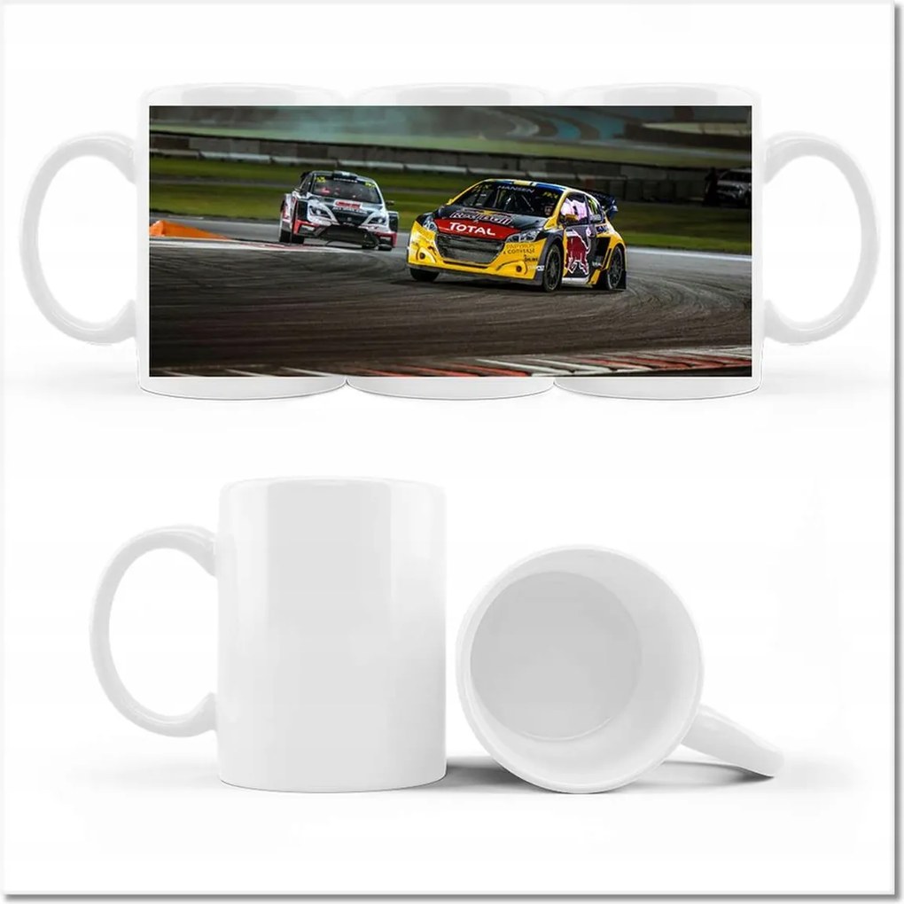 Fényképes bögre Versenyzés a pályán