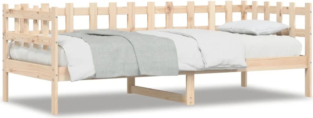 vidaXL tömör fenyőfa kanapéágy matrac nélkül 80 x 200 cm