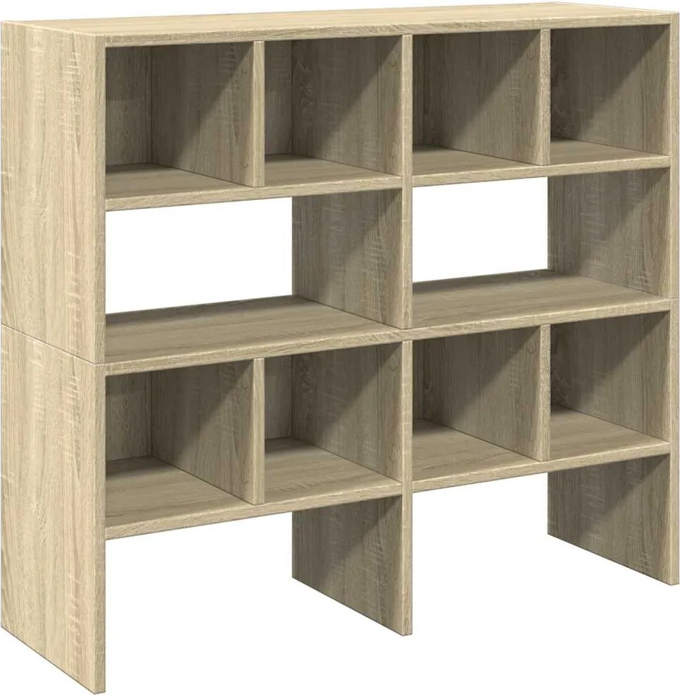 vidaXL cipőtartók 2 db egymásba rakható Sonoma tölgy 89,5x30x40 cm