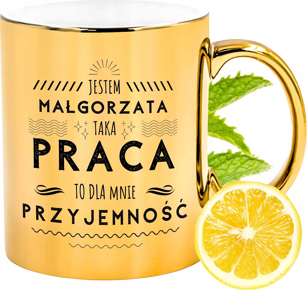 Prémium Arany Csillogó Bögre Margitnak Ajándék Nyomtatott Fotóval