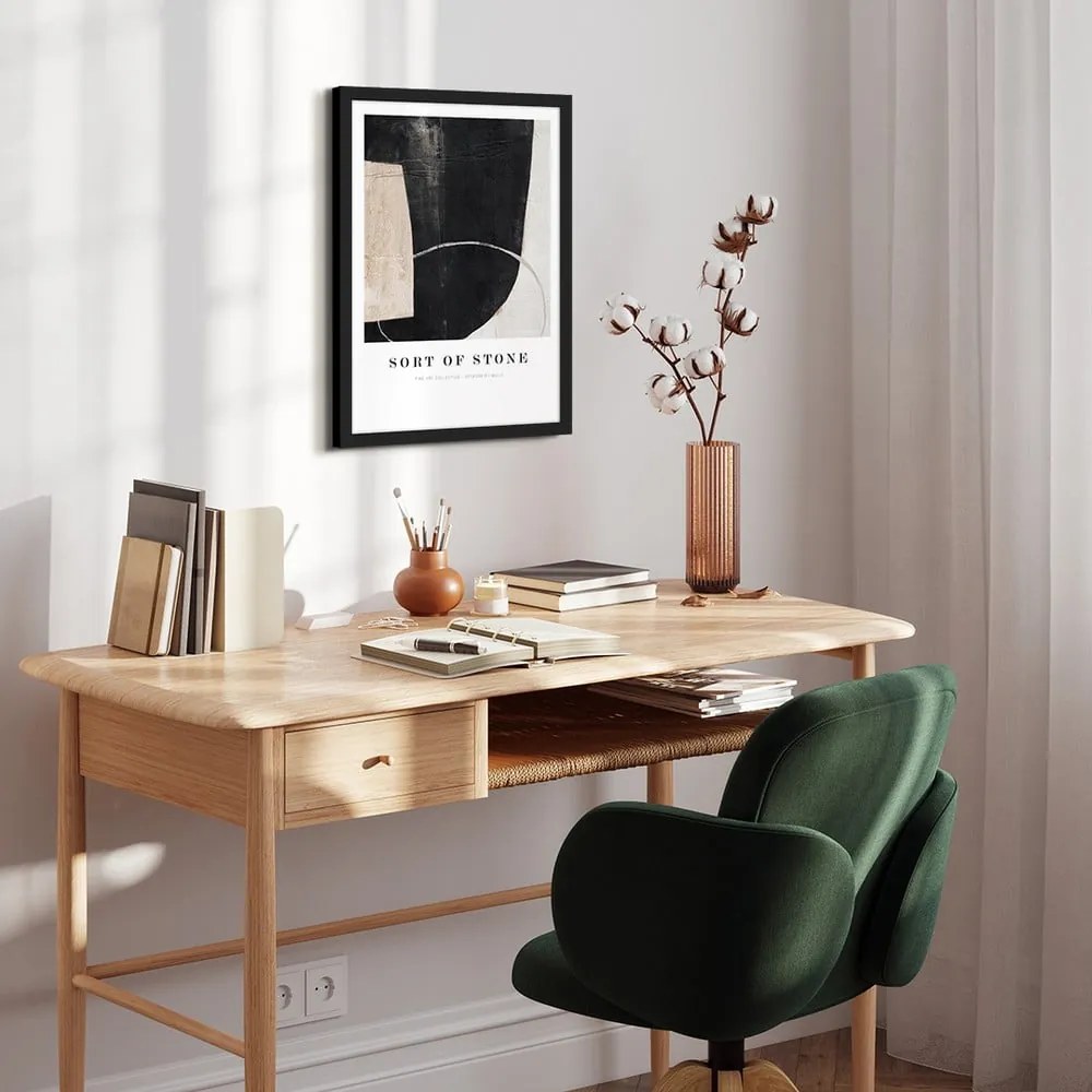 Kép 32x42 cm Sort Of Stone – Malerifabrikken