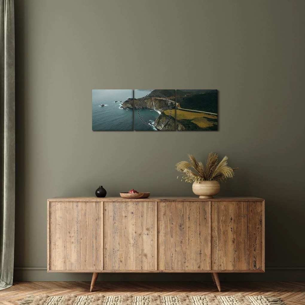 Kép - Zátony az óceánban (órával) (90x30 cm)