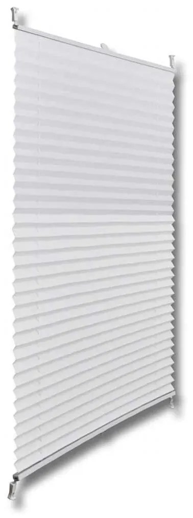 Plisse Roló 70 x 125 cm Fehér Redős Roló