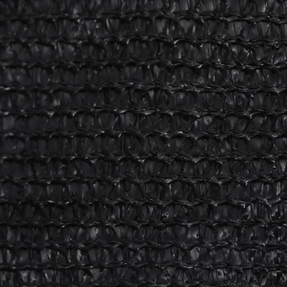 fekete HDPE napvitorla 160 g/m² 3,6 x 3,6 x 3,6 m
