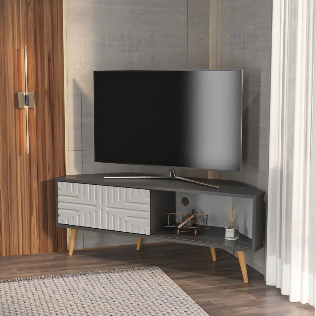 Mora - Anthracite, White