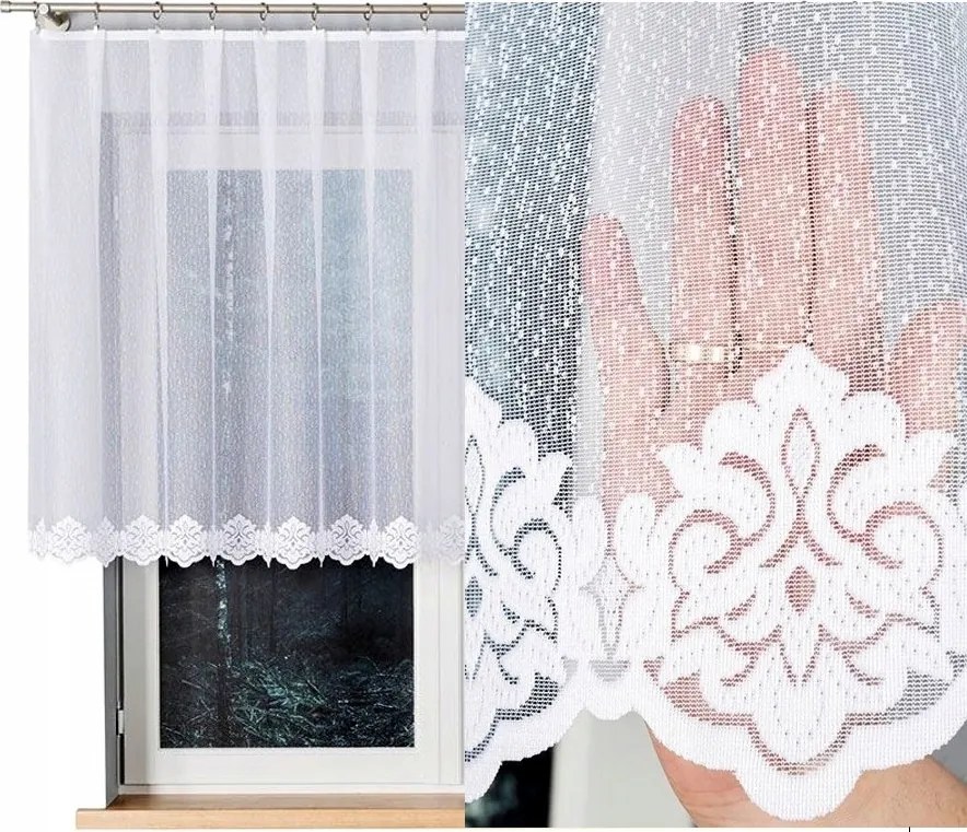 Jacquard függöny Jacquard mintás 200x110cm egyenes (kész) szegéllyel