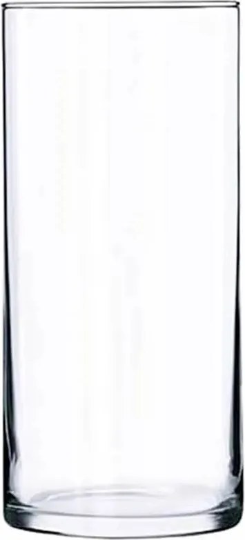 Üveg váza henger H-30 cm D-15 cm süllyesztett