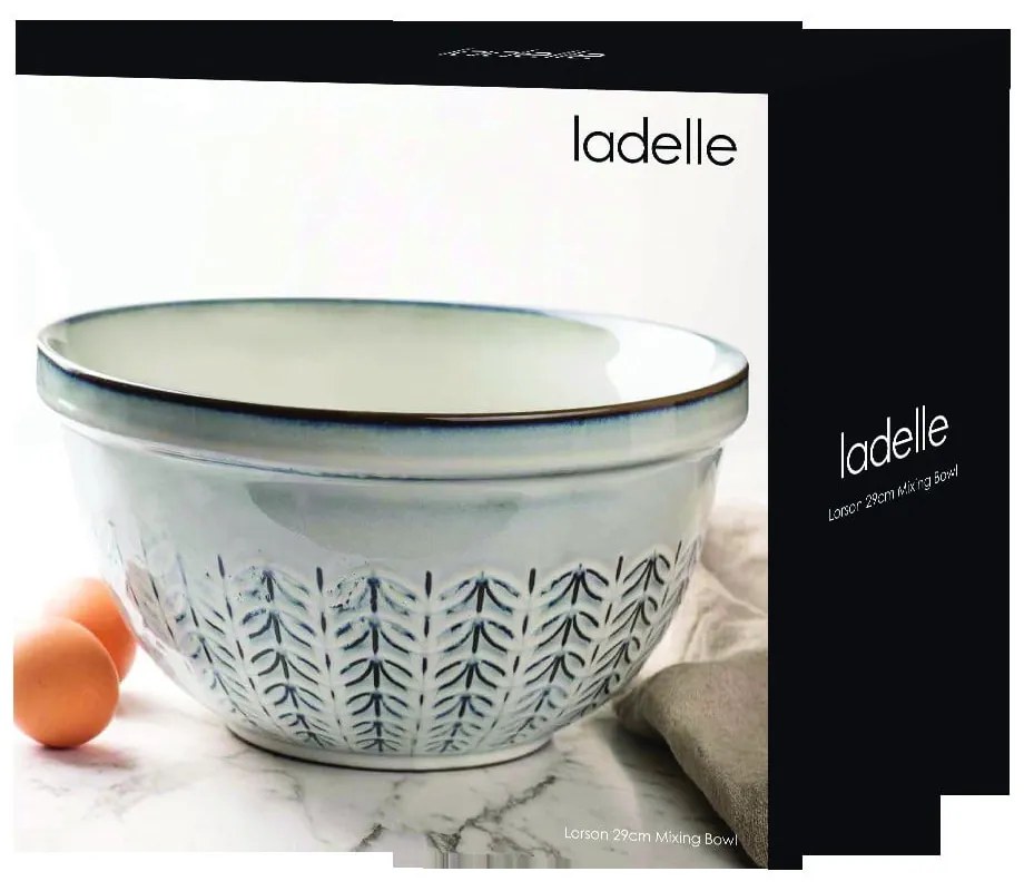 Világosszürke agyagkerámia tál ø 29 cm Lorson – Ladelle