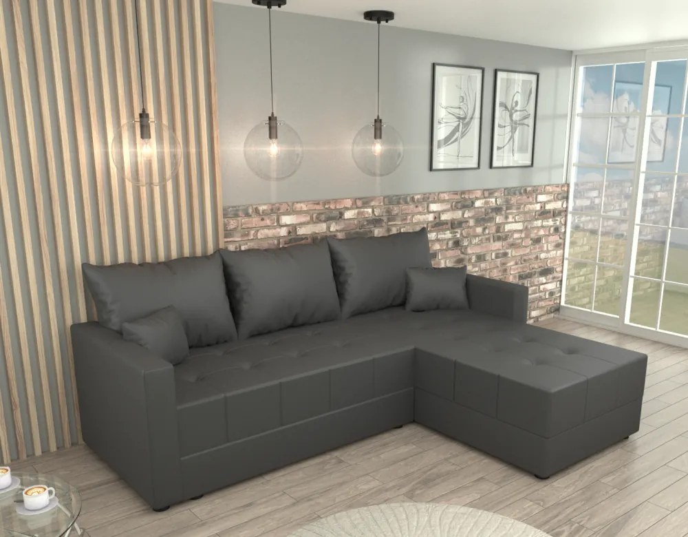 Univerzális ülőgarnitúra, szürke, DUAN ROH