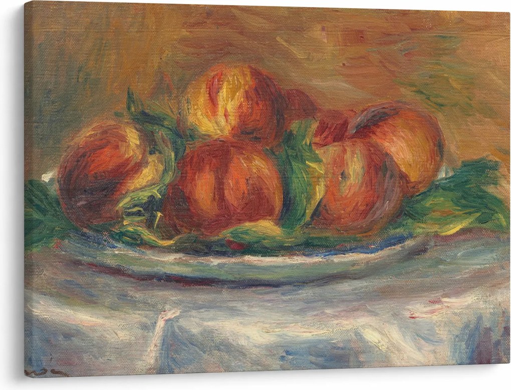 Kép - Auguste Renoir, Peaches on a  Plate, reprodukciók (70x50 cm)