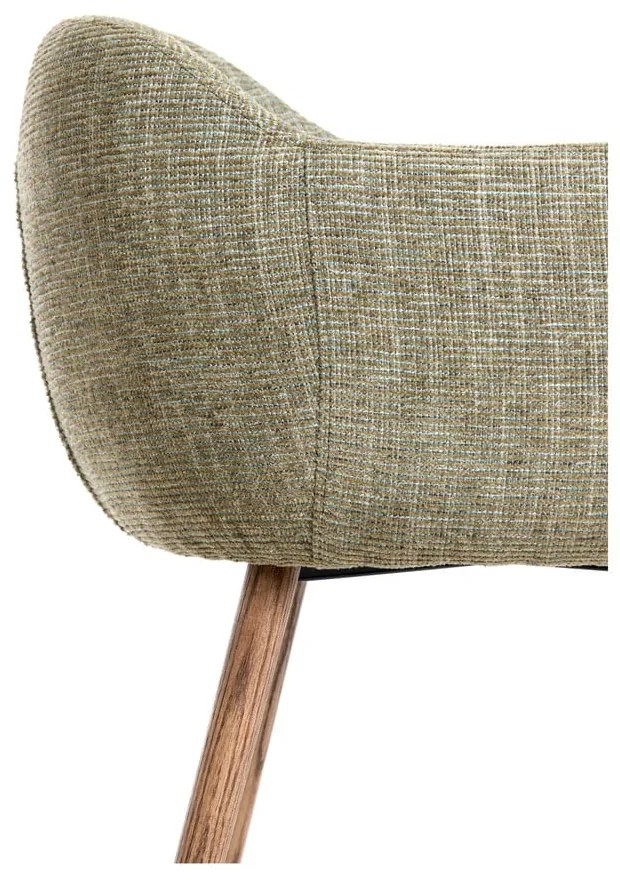 Világoszöld kárpitozott karfás étkezőfotel szett 2 db-os Blaine – Light & Living