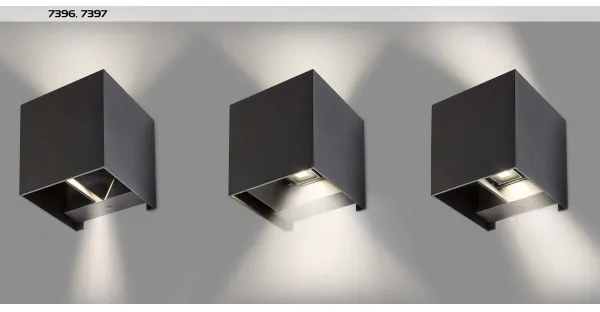 Rabalux 7396 - Kültéri fali lámpa SOLIN 1xG9/42W/230V IP54 fekete