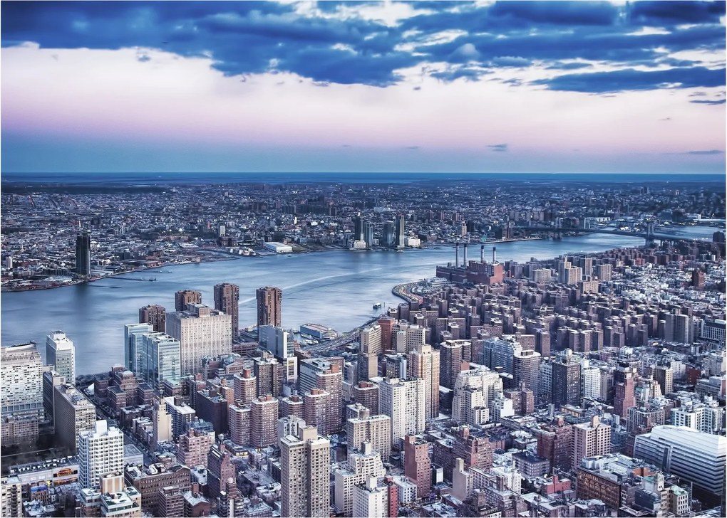New York képe (üvegen) (70x50 cm)