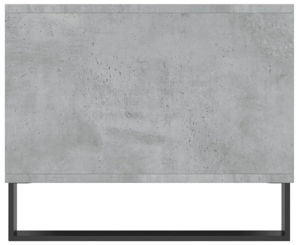 betonszürke szerelt fa dohányzóasztal 90 x 50 x 40 cm